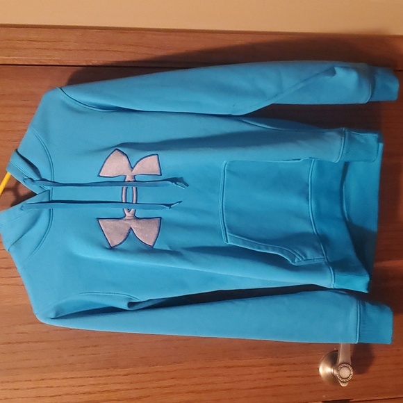 Size S/M Blue/Silver Under Armour Hoodie - Picture 1 of 3